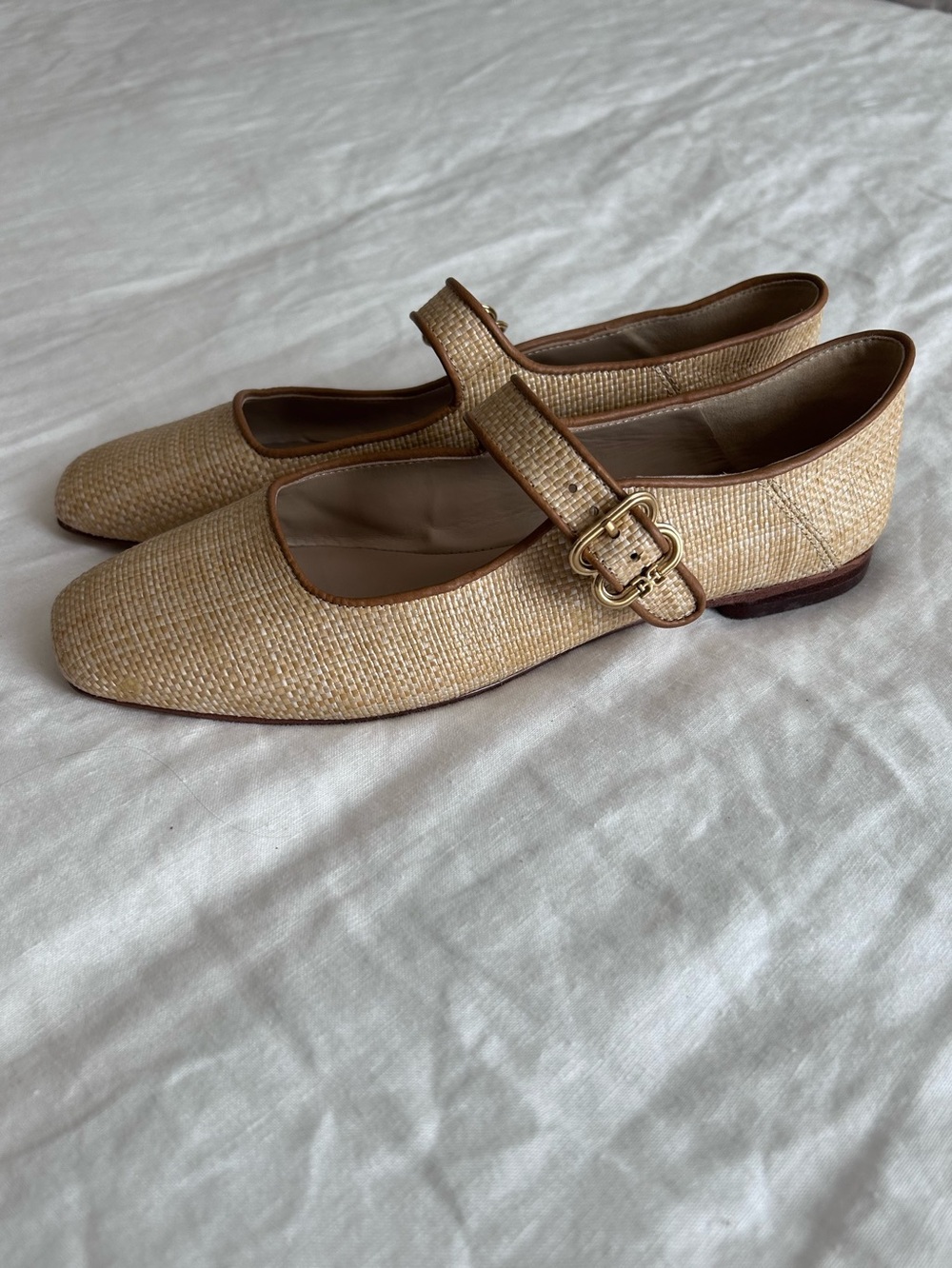 Sam Edelman Michaela Raffia Mary Jane Flats ~ Size 8 - Picture 3 of 7